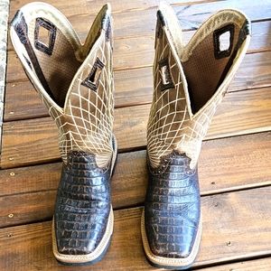 Croc print Justin Boots